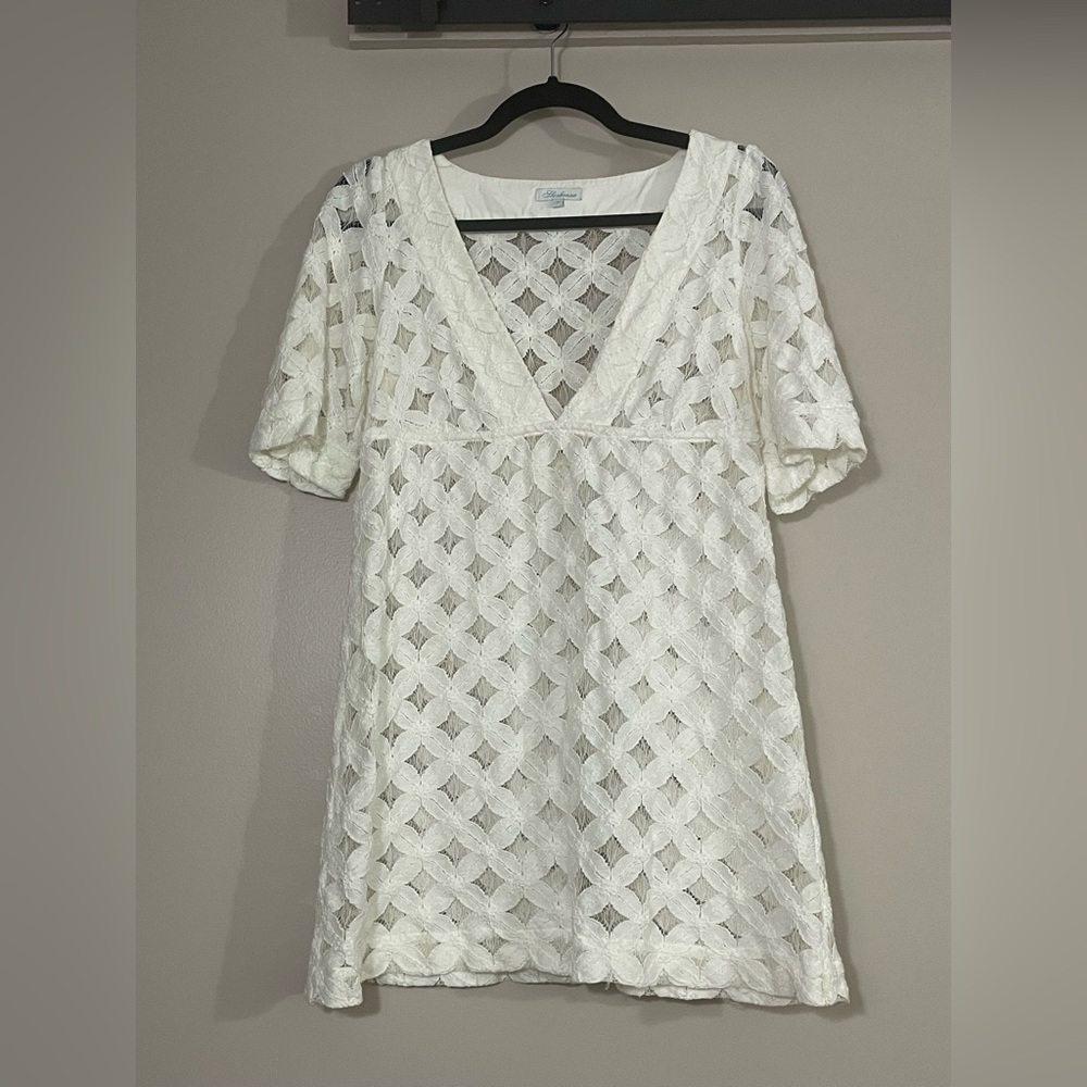 SHOSHANNA cotton lace coverup dress, sz M